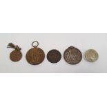 Two WWI medals, a Civilisation medal and a Kings medal, awarded to Corp Sgt S Hayward RAMC and