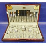 20th century Viners canteen of electroplated cutlery