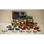 Quantity of boxed and playworn diecast models mainly Corgi or Lledo to include 'Corgi Superhaulers