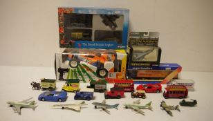 Quantity of boxed and playworn diecast models mainly Corgi or Lledo to include 'Corgi Superhaulers