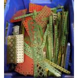 A large quantity of loose Meccano (six boxes)