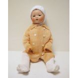 Armand Marseille 'My Dream Baby' bisque headed doll, no.341, 59cm