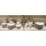 Noritake Barossa part tea and dinner service to include tureens, teacups, saucers, plates, etc (86)
