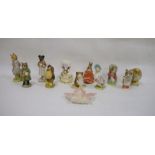 Assorted Beswick 'Beatrix Potter' figures to include Mr Alderman Ptolemy, Lady Mouse, Timmy Tiptoes,