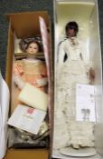 Jan McLean designs collectors doll 'Yasmin' no. 29/250, boxes, The Queens Gallery collector's