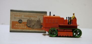 Dinky Supertoys, diecast model No. 563 Heavy tractor in box