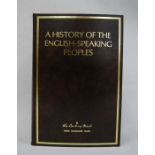 "A History of the English-speaking Peoples", a Danbury Mint limited edition set of fifty silver-gilt