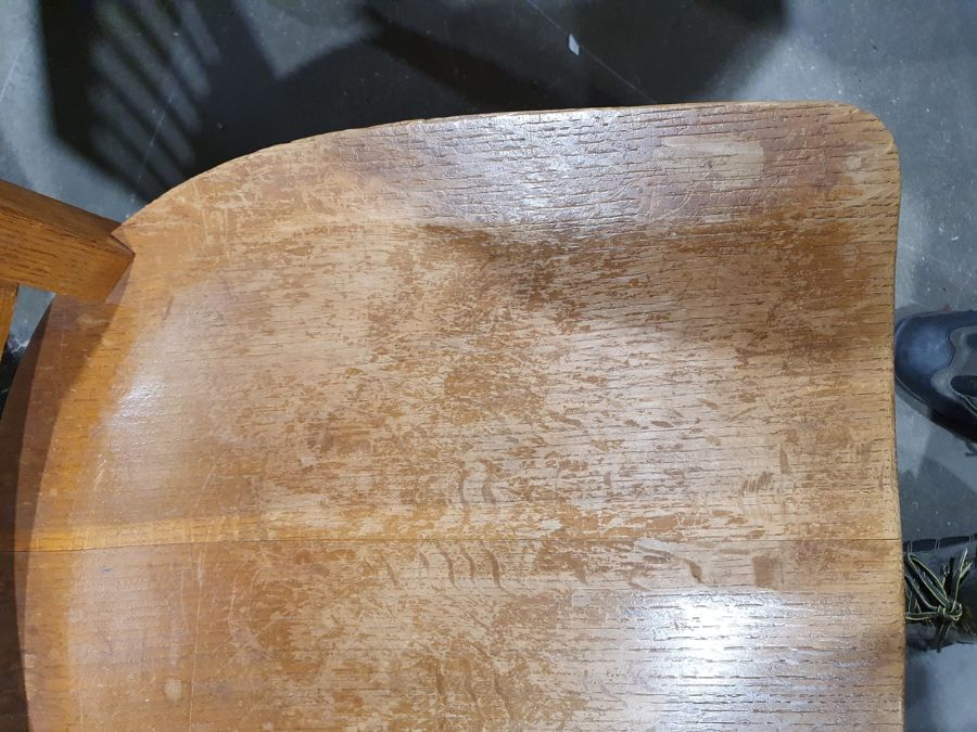 Early 20th century oak office swivel chair  Condition ReportSurface scratches, scuffs and knocks - Image 10 of 21