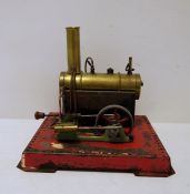 A Mamod static steam engine, unboxed