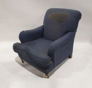 Modern chair in blue upholstery