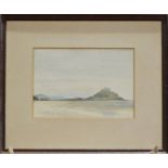 20th century  Watercolour Sir Michaels Mount, unsigned  20th century  Oil on panel  Sailing boat and