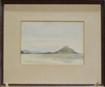 20th century  Watercolour Sir Michaels Mount, unsigned  20th century  Oil on panel  Sailing boat and