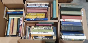 Seven boxes of assorted volumes to include literature, biography, topography, collecting, humour (