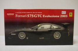 Kyosho 1:18 scale diecast model car 'Ferrari 575 GTC Evoluzione 2005', boxed
