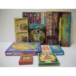 A quantity of jig-saw puzzles and games to include Mammoth Jig-Saw, 'Picture Puzzle Map United