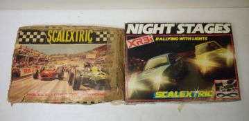 Scalextric, boxed and Scalextric 'NIght Stages', boxed (2)
