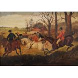 Joseph H Wallis - 19th century Oil on board Huntsman on horseback, signed lower left and dated