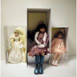 Jan McLean Designs collectors doll 'Bonny Louise' with certificate of authenticity 627/3500, (