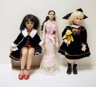 Jan McLean designs collectors doll 'Amelia', another Jan McLean doll and a Tonner American models