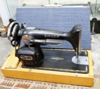 Singer sewing machine in case