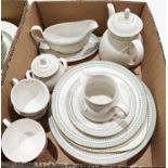 Royal Doulton Berkshire porcelain part dinner and tea wares, a Spode limited edition commemorative