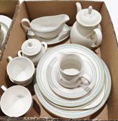 Royal Doulton Berkshire porcelain part dinner and tea wares, a Spode limited edition commemorative