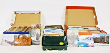 Quantity of various postcards (3 boxes)