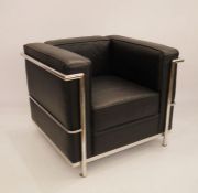 Armchair after Le Corbusier, LC2 style office reception chair