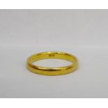 22ct gold wedding band, 3g approx. Condition ReportApprox size 'L'