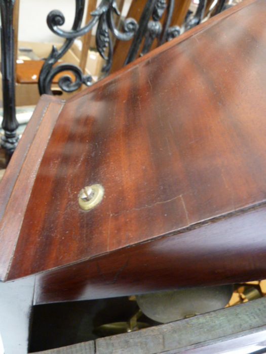 Circa 1800 bracket clock by Robert Roskell & Son, the mahogany triangular top with moulded edge, - Image 17 of 17