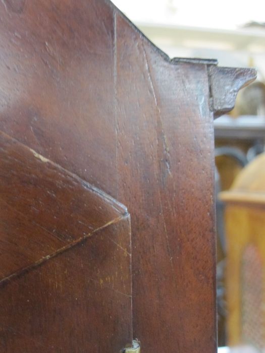 Circa 1800 bracket clock by Robert Roskell & Son, the mahogany triangular top with moulded edge, - Image 11 of 17