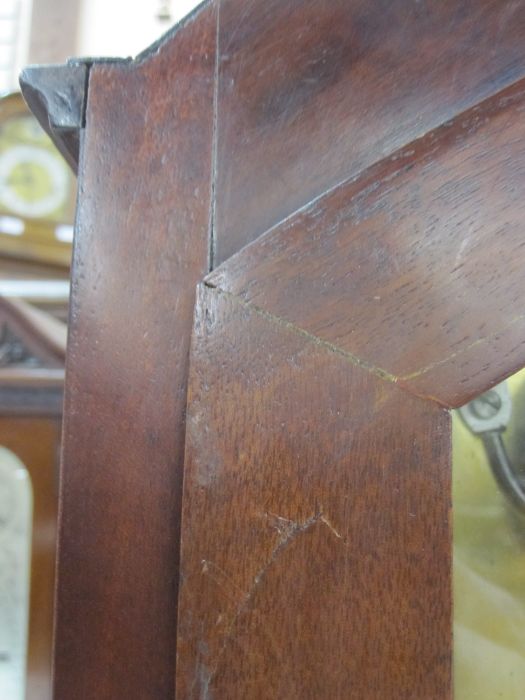 Circa 1800 bracket clock by Robert Roskell & Son, the mahogany triangular top with moulded edge, - Image 8 of 17