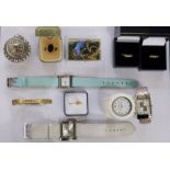 Sundry wristwatches and a small quantity of costume jewellery