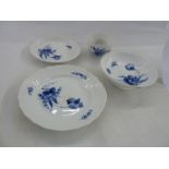 Royal Copenhagen blue flower part dinner service, mainly for six, to include small and medium