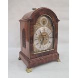 George I bracket clock, the dial marked 'Edward Cockey, Warminster', circa 1720-1740, the mahogany