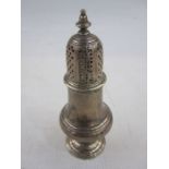 Silver 18th century sugar caster, London 1758, maker possibly Samuel Wheat, 3.8oz