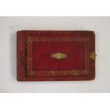 Mid 19th century scrap / sketch book with poems, watercolours, drawings, prints, etc, earliest