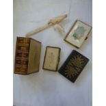 Bindings - Book of Common Prayer with ivorine boards, suede backstrip, brass fittings and clasp,