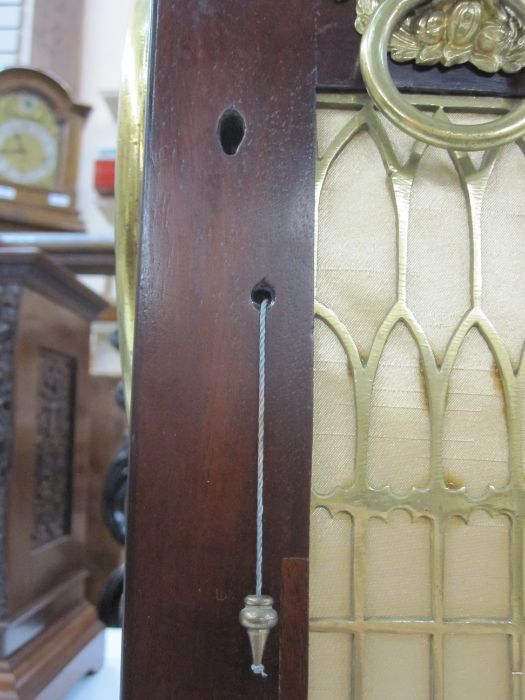 Circa 1800 bracket clock by Robert Roskell & Son, the mahogany triangular top with moulded edge, - Image 15 of 17