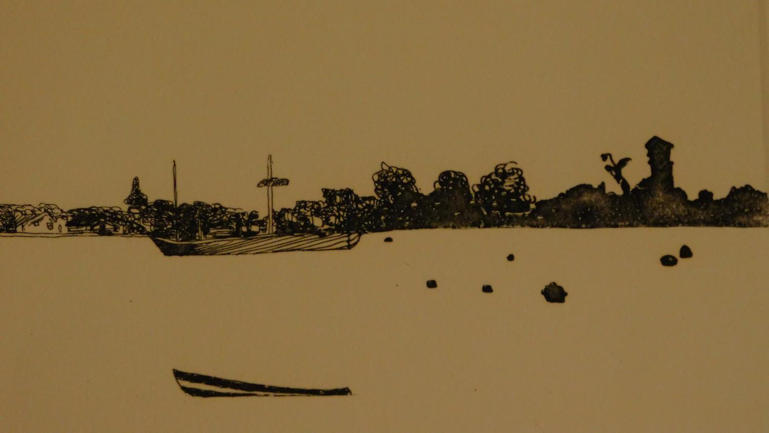 A signed limited edition etching by British Artist Patrick Procktor of Venetian Skyline from the - Image 5 of 7