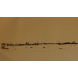 A signed limited edition etching by British Artist Patrick Procktor of Venetian Skyline from the