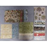 A collection of twenty six Morris & Co, Willam Morris design Fabric samples. 43x53.5cm.