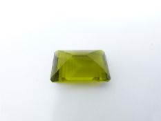 A GGIL (Global Gems International Laboratories) certified rectangular emerald cut AAA grade