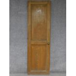A vintage panelled 'Cafe' door. H.193 W.60cm