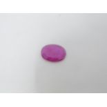 A GGIL (Global Gems International Laboratories) certified oval mixed cut Natural Ruby with an