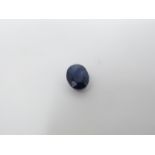 A GGIL (Global Gems International Laboratories) certified oval mixed cut Natural blue sapphire