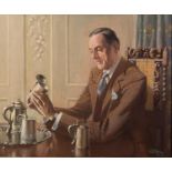 By John Littlejohns, The Silver Connoisseur, oil on canvas, 62.0 x 75.0 cm (24.4 x 29.5 inches),