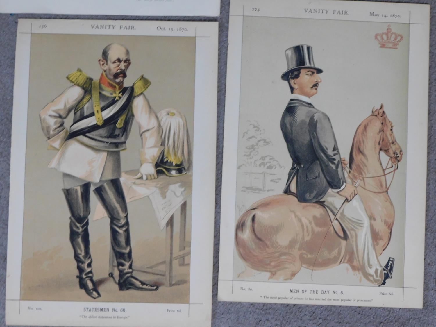 A collection of Vanity Fair prints together with a print of Count Von Bismarck Shoenausen and Prince - Image 5 of 10