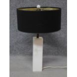 A vintage table lamp with a marble base. H.55cm