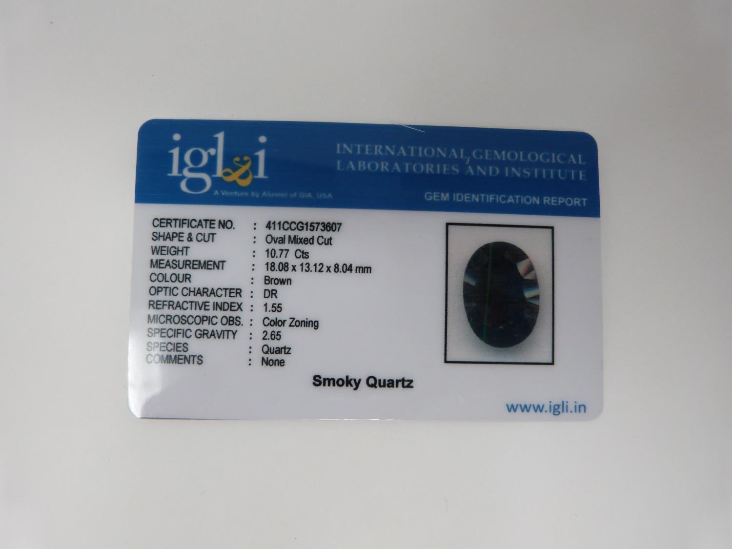 An IGL & I (International Gemological Laboratories and Institute) certificated oval mixed cut - Image 7 of 14